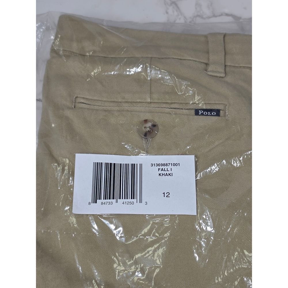 Polo Ralph Lauren Boys Size 12 Khaki Chino Pants New With Tags 313698871001 - Picture 4 of 8